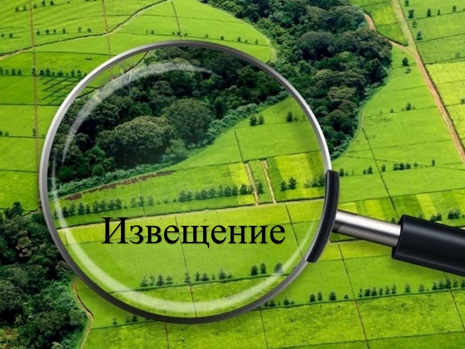 Извещение кадастрового инженера о необходимости согласования  местоположения границ земельных участков.